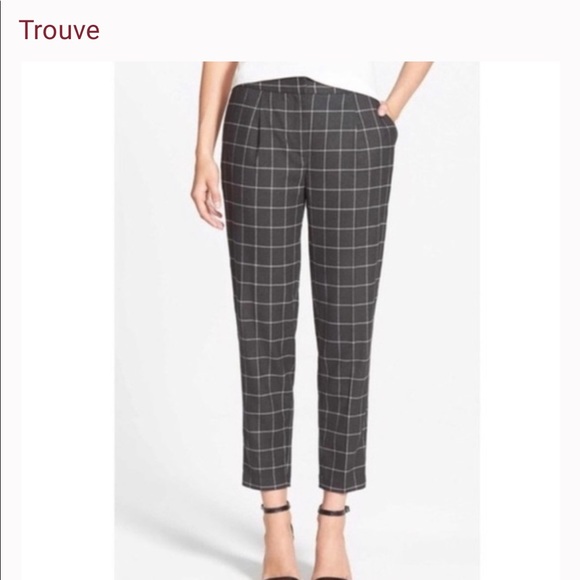 Trouve Pants - Trouve Cropped Grid Pants!